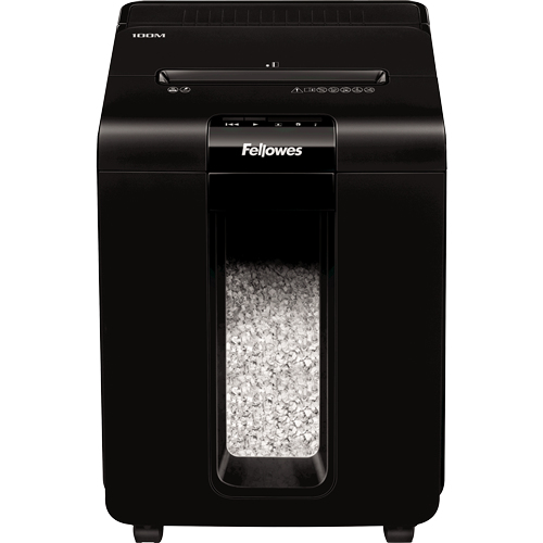 Fellowes AutoMax 100M paper shredder Micro-cut shredding 22 cm Black