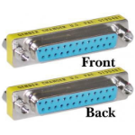 Microconnect MOD25F25F tussenstuk voor kabels DB25 Blauw