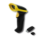 Qoltec 50862 barcode reader Handheld bar code reader 1D Laser Black, Yellow