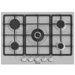 Hisense GM773XF hob Stainless steel Built-in 71 cm Gas 5 zone(s)