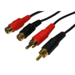 Cables Direct 2RR-305 audio cable 5 m 2 x RCA Black, Red