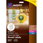 Avery Glossy White Round Labels