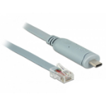 DeLOCK 89893 seriële kabel Grijs 1 m USB 2.0 Type-C RJ45