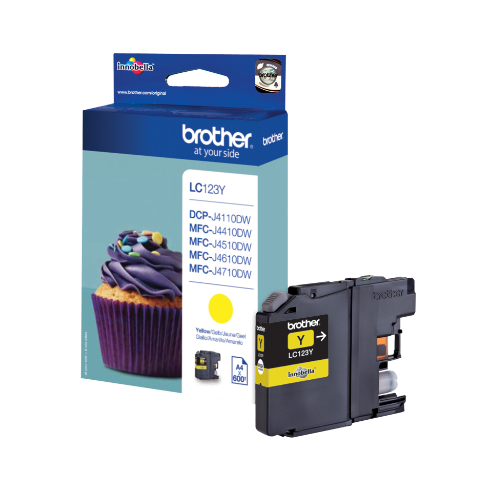 Brother LC-123Y Yellow Ink Cartridge