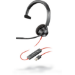 POLY Blackwire 3310 Headset Wired Head-band Office/Call center USB Type-A Black