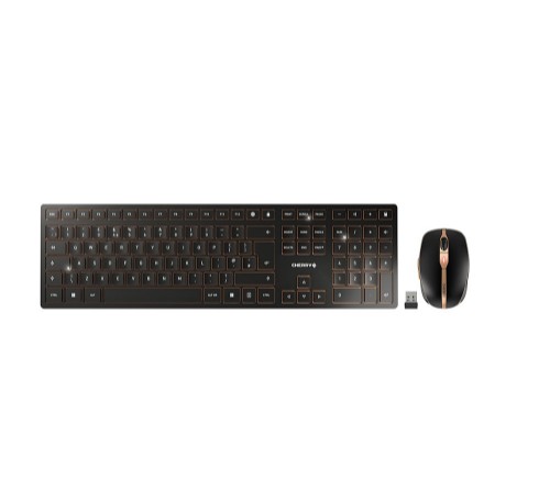 CHERRY DW 9100 SLIM keyboard RF Wireless + Bluetooth QWERTY English Black