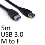 TARGET USB 3.0 A (M) to USB 3.0 A (F) 5m Black OEM Extension Data Cable