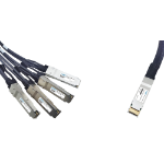 ATGBICS Dell compatible Direct Attach Copper Breakout Cable 400GBase CR8 QSFP-DD to 4x100GBase CR2 QSFP (Passive Twinax 3m)