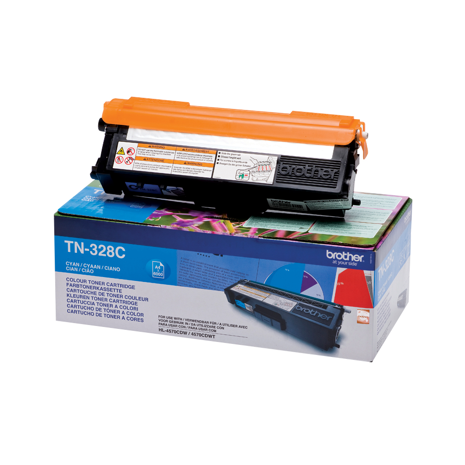 Image of Brother TN-328C Toner cyan extra High-Capacity, 6K pages ISO/IEC...