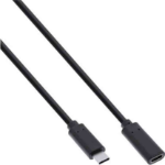 InLine 35772 2m USB-C M/F BLACK USB3.2 EXTENTION CABLE INLINE