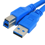 Cablenet 2m USB 3.0 Type A Male - USB 3.0 Type B Male Blue Cable