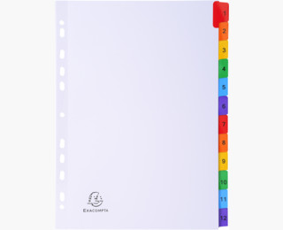 Exacompta 1112E divider Carton White