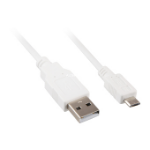 Sharkoon 4044951015511 USB cable 0.5 m USB 2.0 USB A Micro-USB B White