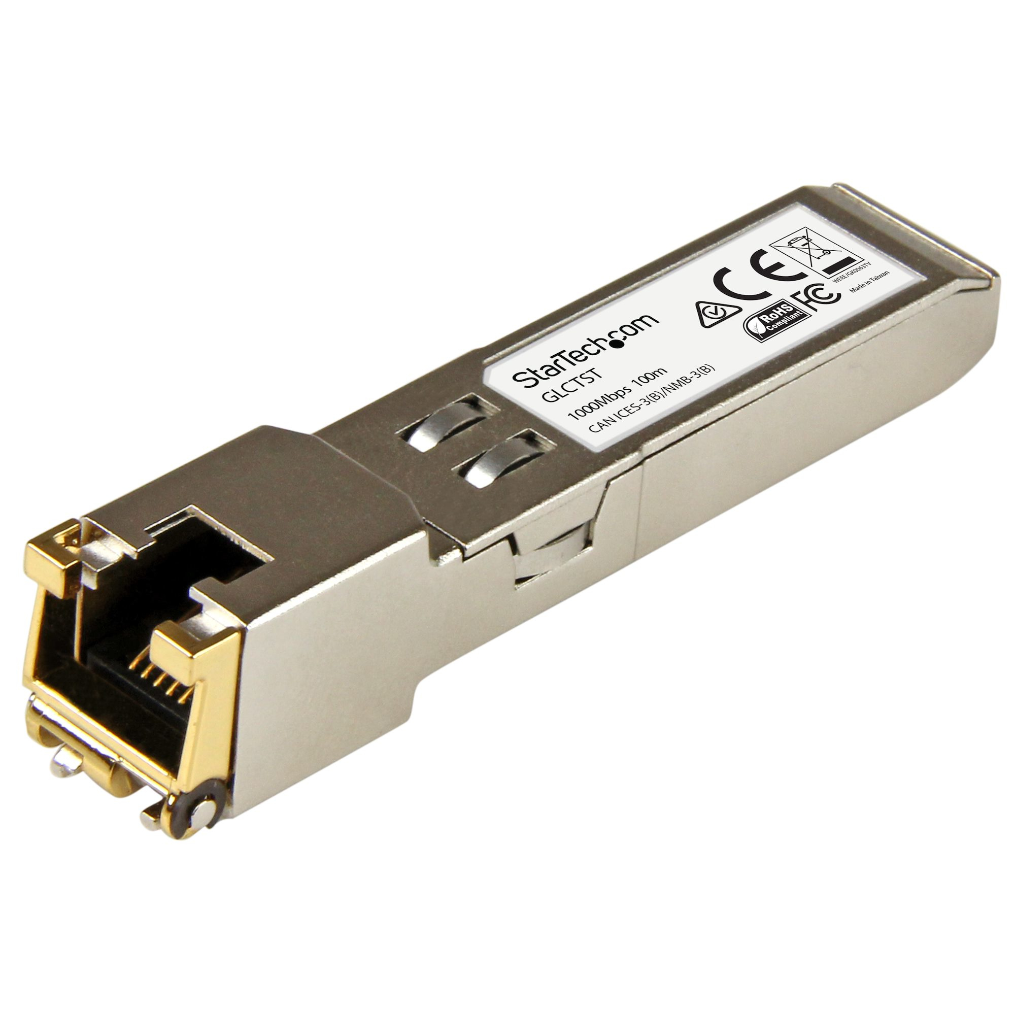 Image of StarTech.com Cisco GLC-T Compatible SFP Transceiver Module -...