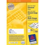 Photos - Self-Stick Notes Avery Universal Labels, White 105x37mm self-adhesive label 1600 pc(s) 3484