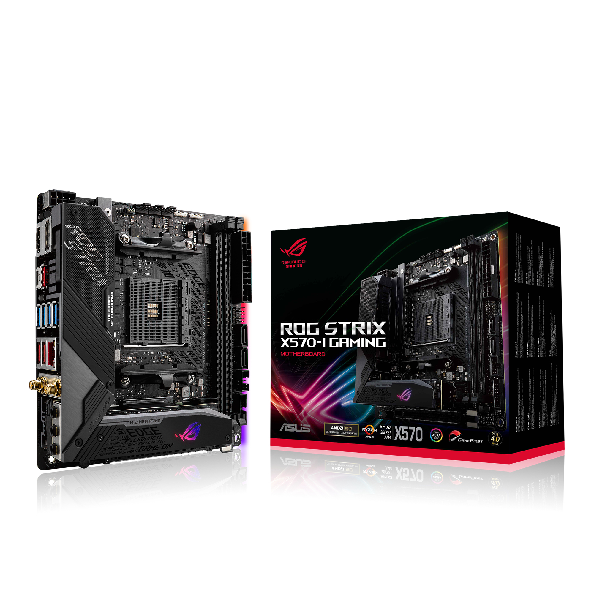 ASUS ROG Strix X570-I Gaming AMD X570 Socket AM4 mini ITX