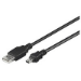 Microconnect USBAMB505 USB cable 0.5 m USB 2.0 USB A Mini-USB B Black