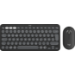 Logitech Pebble 2 Combo toetsenbord Inclusief muis Universeel RF-draadloos + Bluetooth QWERTZ Duits Grafiet