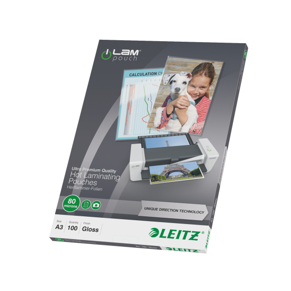 Leitz iLAM Premium Laminating Pouch A3 160 Micron (Pack of 100) 74850000