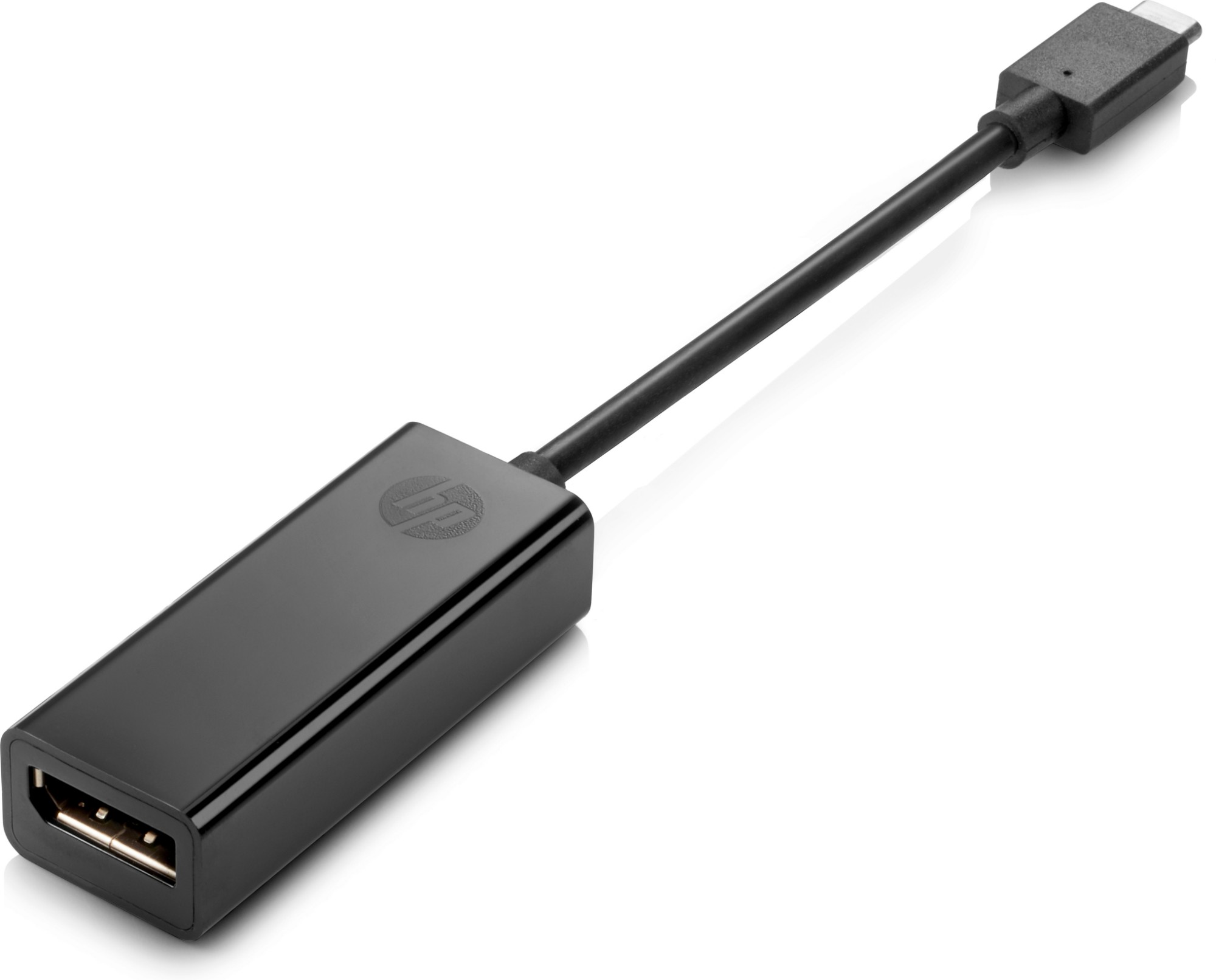 Photos - Card Reader / USB Hub HP USB-C-zu-DP-Adapter USB graphics adapter Black 4SH08AA 