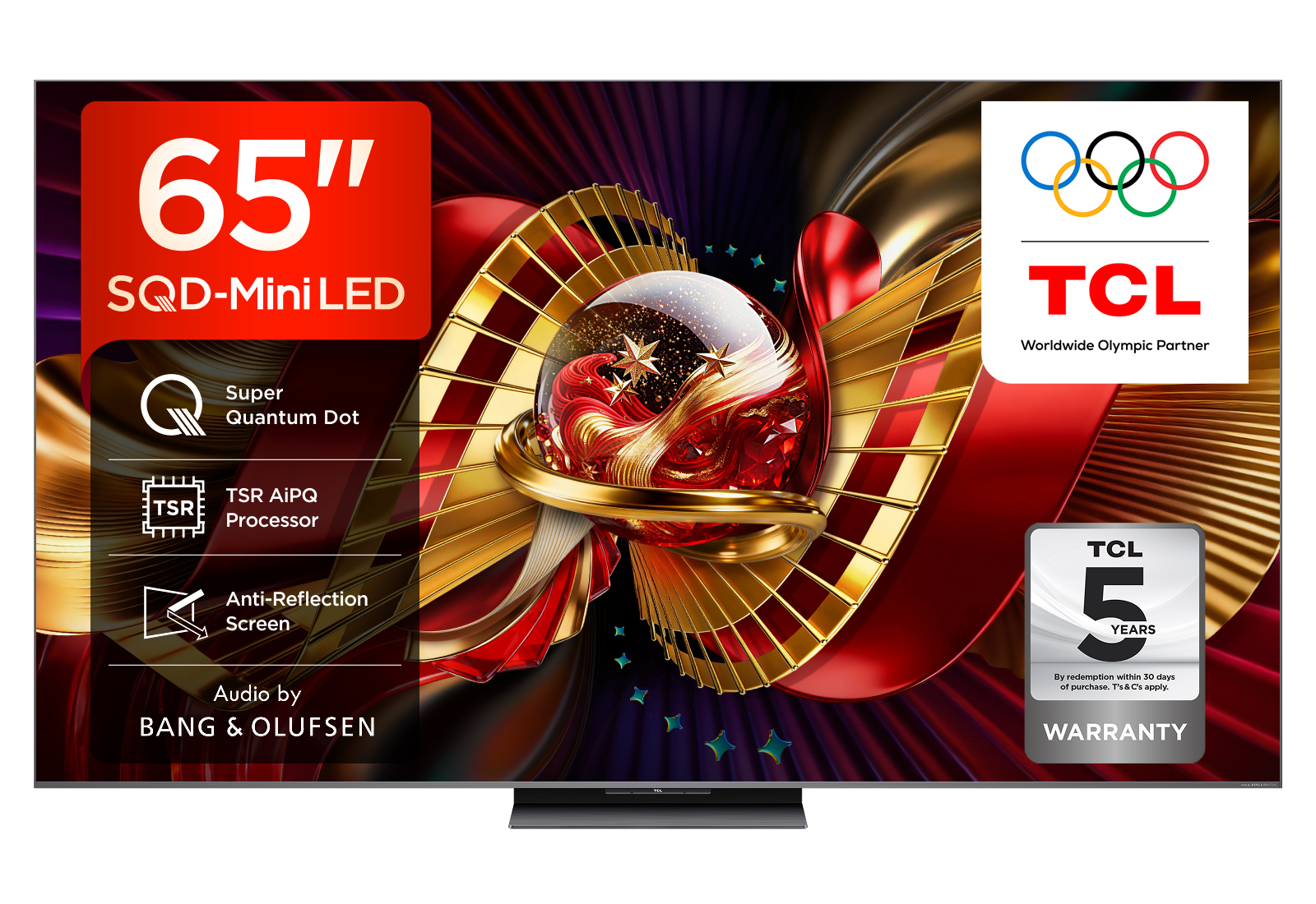 Tcl Light C8l 65C8l-Uk Tv 165.1 Cm (65") 4K Ultra Hd Smart Tv Wi-Fi Bla