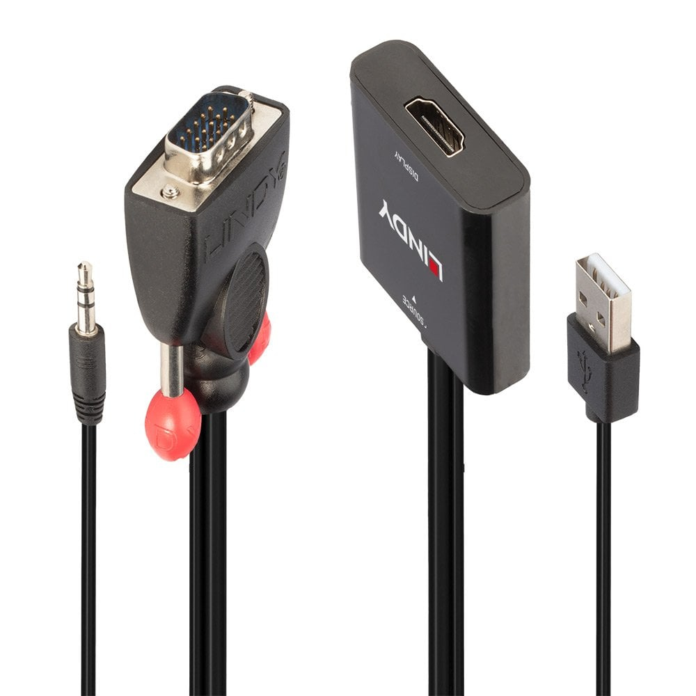 Image of Lindy VGA & Audio to HDMI Converter