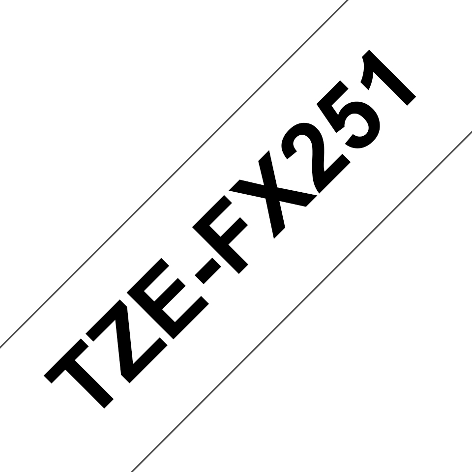 Photos - Office Paper Brother TZE-FX251 DirectLabel black on white Laminat 24mm x 8m for Bro TZE 