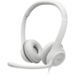 Logitech H390 Headset Wired Head-band Office/Call center USB Type-A White