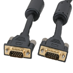 Cablenet 15m SVGA HD15 Male - Male Black PVC Cable with Ferrites