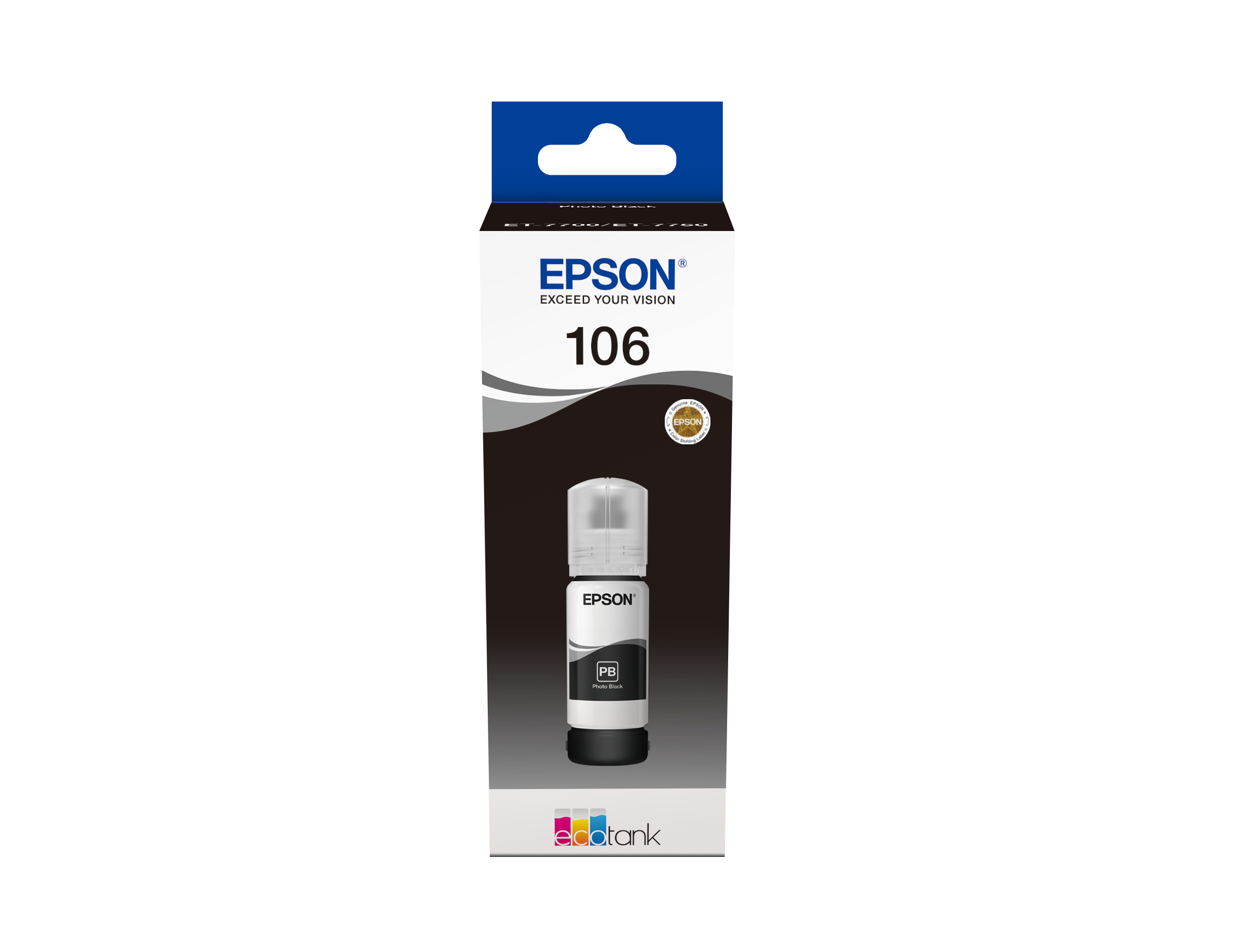 Image of Epson C13T00R140/106 Ink bottle foto black, 5K pages 3400 Photos...