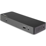 StarTech.com Thunderbolt 3 Dock w/ USB-C Compatibility - Dual Monitor 4K60Hz DisplayPort Laptop Docking Station - 60W PD, GbE, 5x USB Hub - TB3 / USB 3.1 Gen 2 10Gbps Dock - Windows & Mac