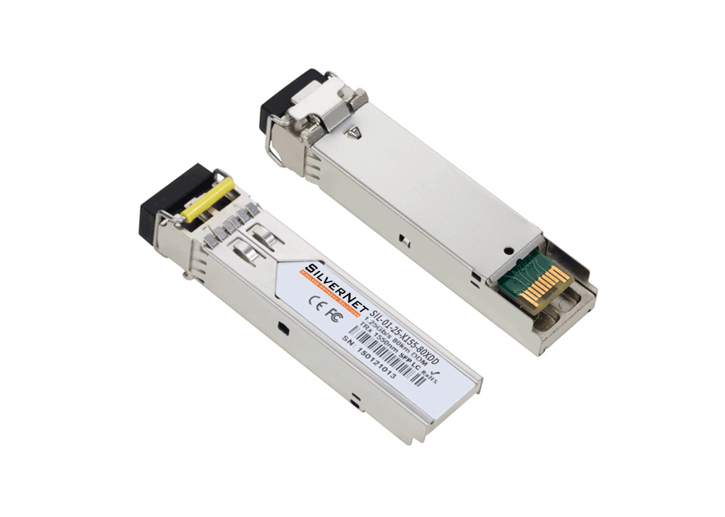 SilverNet SFP0-01-25-X155-80XD network transceiver module Fiber optic