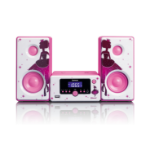 Lenco MC-020 Home audio mini system 10 W Pink, White