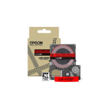 Epson Colour Tape – Fluorescent Red/Black 12mm(5m) – LK-4RBF
