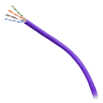 C2G 1000ft (304.8m) TAA-Compliant Cat6 Bulk Unshielded (UTP) Ethernet Network Cable with Solid Conductors-Plenum CMP-Rated - Purple