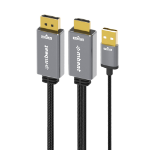 mBeat Tough Link 1.8m HDMI to DisplayPort Cable with USB Power  4K@60Hz (3840×2160), 1440p@120Hz, 1080p@120Hz