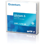 Quantum Ultrium 6 Bar Code Labeled Blank data tape 2.5 TB LTO 1.27 cm