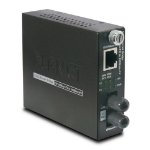 PLANET 10/100Base-TX to 100Base-FX network media converter 200 Mbit/s 1310 nm Black