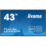 iiyama ProLite LE4340S-B1 Digital signage flat panel 109.2 cm (43") LED Full HD Black