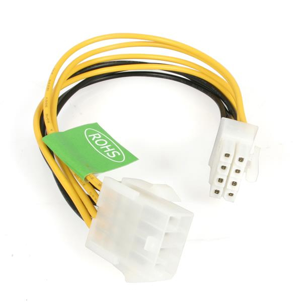 Image of StarTech.com 8in EPS 8 Pin Power Extension Cable