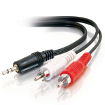 C2G 40423 audio cable 71.7" (1.82 m) 3.5mm 2 x RCA Black
