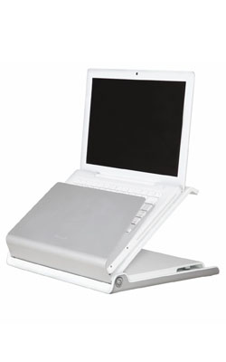 Image of Humanscale L6 notebook stand Notebook & tablet stand Silver, White