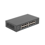 Lanberg RSGE-16 network switch Unmanaged Gigabit Ethernet (10/100/1000) 1U Black