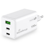 MediaRange MRMA123 mobile device charger Laptop, Smartphone, Tablet White AC Fast charging Indoor