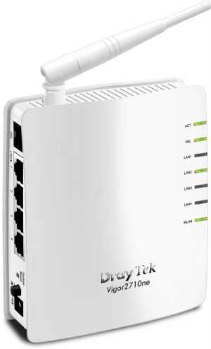 Draytek Vigor2710NE ADSL2+ 802.11n Wireless Modem Router Access Point Firewall 4xLAN RJ11 RJ45 PPPoE