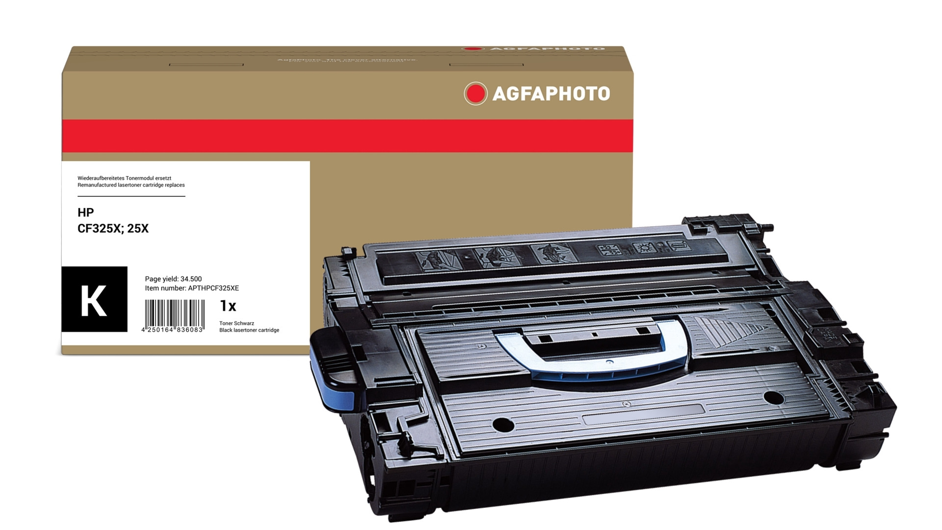 AgfaPhoto Compatible Toner Cartridge. Black. Replacement for HP CF325X