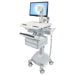 Ergotron StyleView Aluminium, Grey, White Flat panel Multimedia cart