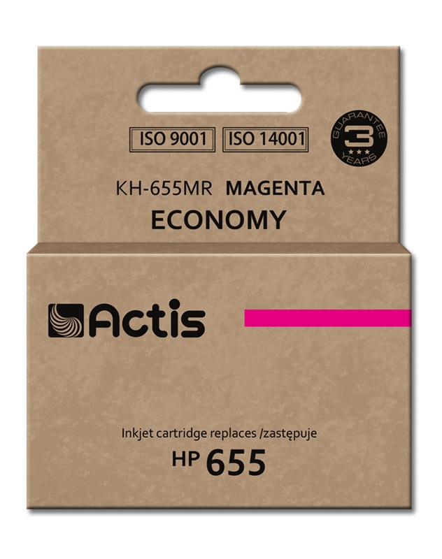 Actis KH-655MR ink (replacement for HP 655 CZ111AE; Standard; 12 ml; magenta)