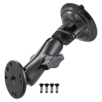 RAM Mounts Twist-Lock Suction Cup Mount with Round Plate & Hardware