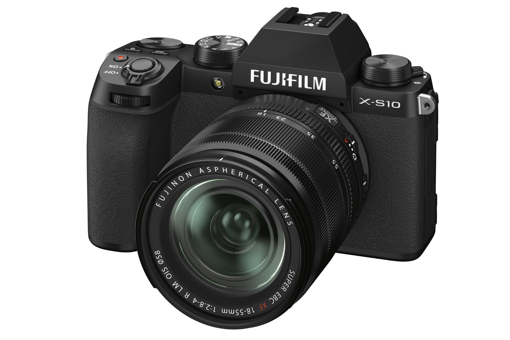 16674308 FUJI X-S10 Mirrorless Camera with 18-55mm f/2.8-4 R LM OIS XF Zoom Lens - Black